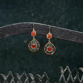 SpoiledBrat Jewelry美拉德玛瑙耳环