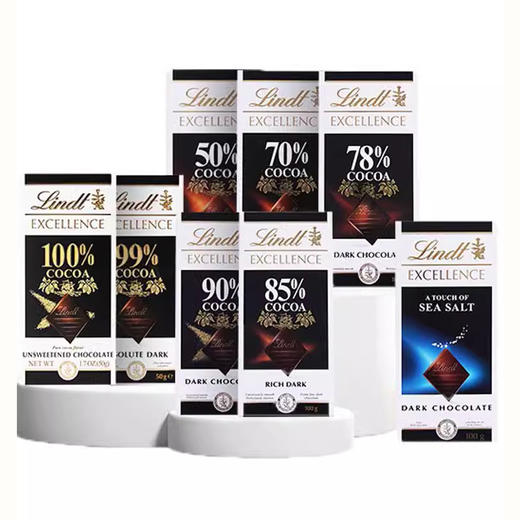 瑞士莲特醇排块装黑巧克力50g-100g  多种口味选择纤薄的形状 040682/041276/041974/044393/043322/043078/045058 商品图0