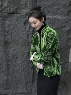 瑕疵|盛唐牡丹|喜上眉梢丝绒外套