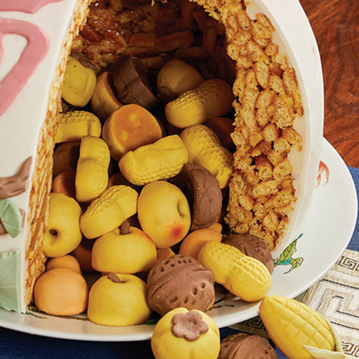 御茶膳房【天下一桃大礼担】老人生日祝寿庆寿寿桃传统手工艺寿礼 商品图12