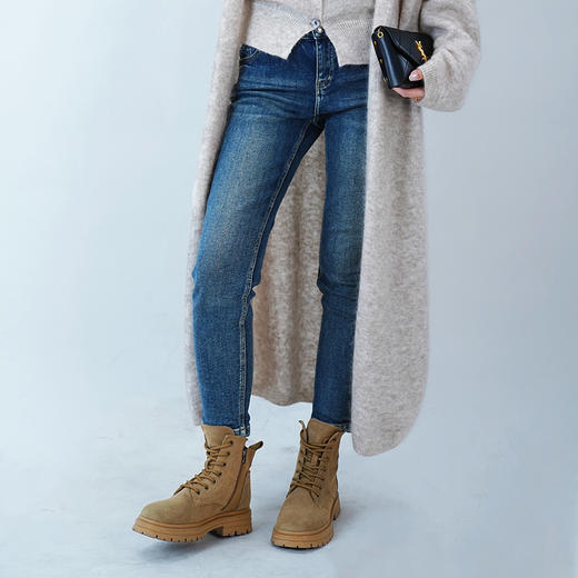 女装2022秋冬新品牛仔中腰小脚长裤 2204-82186358▲ 商品图4