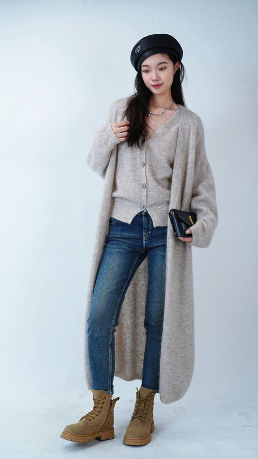 女装23原创设计精品山羊绒马甲外套两件套2243-36075▲ 商品图3