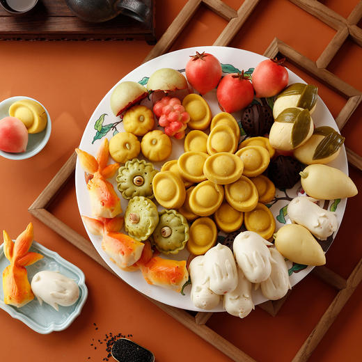 御茶膳房【天下一桃大礼担】老人生日祝寿庆寿寿桃传统手工艺寿礼 商品图4