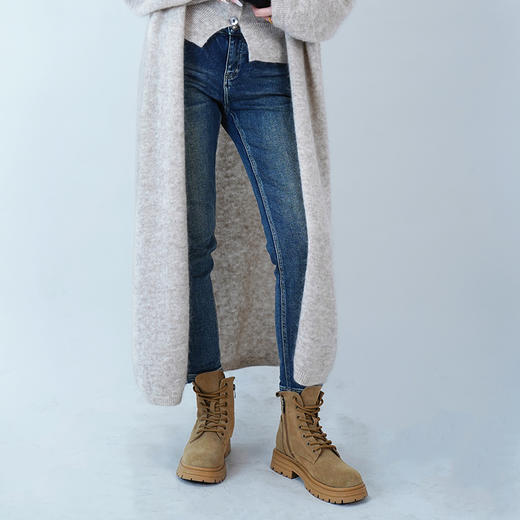 女装2022秋冬新品牛仔中腰小脚长裤 2204-82186358▲ 商品图3