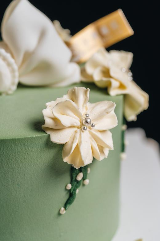 山茶花蝴蝶结（裱花蛋糕） 商品图2