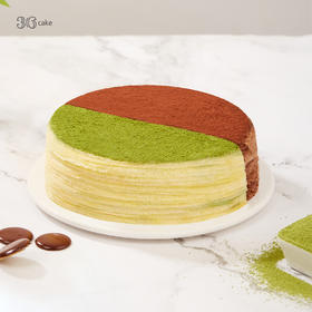 抹茶黑巧双拼手作千层【全国快递包邮】