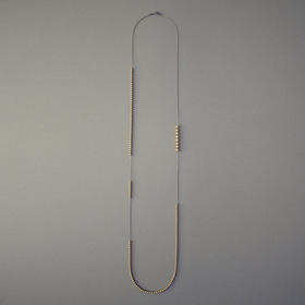 订购8周到｜Naoko Ogawa-Some Interruptions-多次消失 珍珠 长项链（亮金色）［日本设计师］