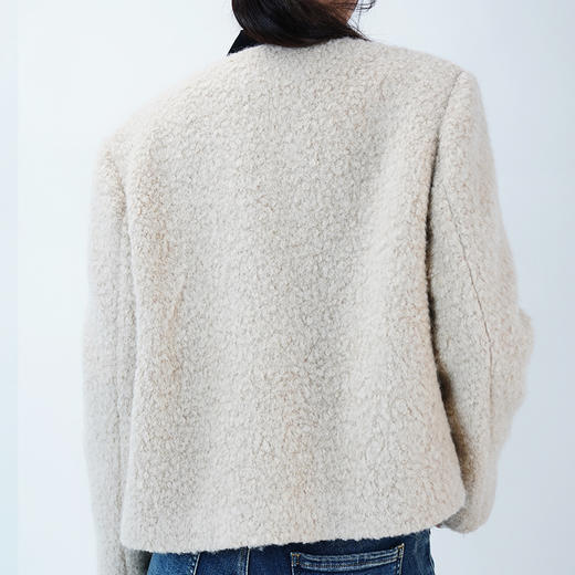 女装2024冬装高定系列羊驼毛外套 2205-82190379▲ 商品图5