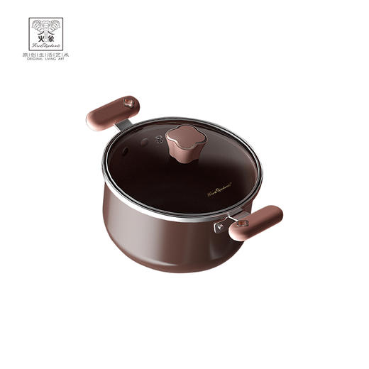 火象 珐琅炒锅30cm火锅26cm 红典系列套装珐琅锅两件套 商品图2