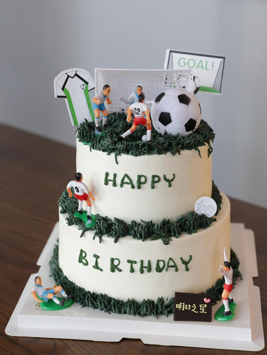 「少年足球」有单层双层可选·100%动物奶油（主图6寸·提前24小时预订） 商品图1