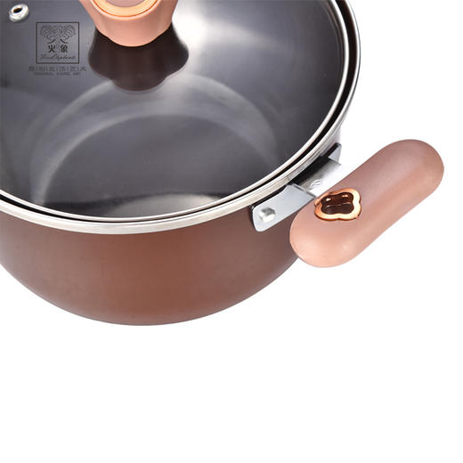 火象 珐琅炒锅30cm火锅26cm 红典系列套装珐琅锅两件套 商品图3