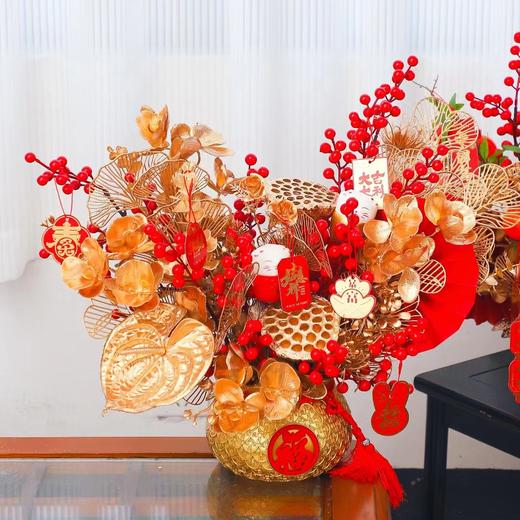 新年福桶系列--万通聚宝盆(铜钱） 商品图2