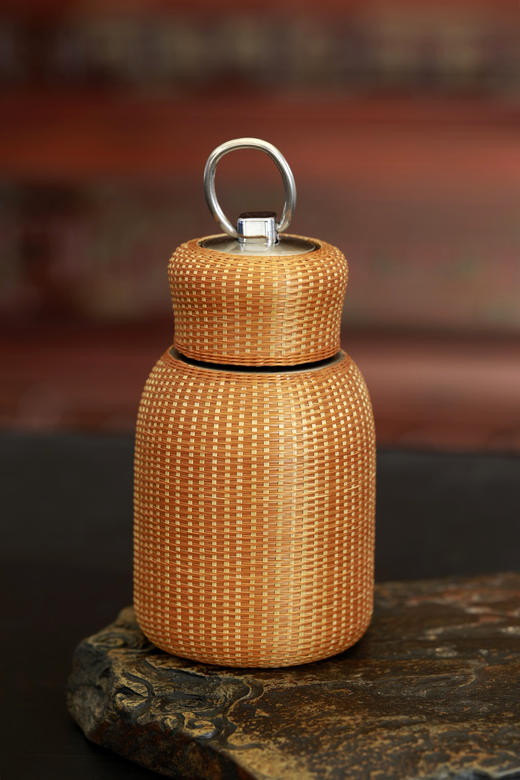 280ml 全包手雷杯保温杯（精编竹丝） 商品图0