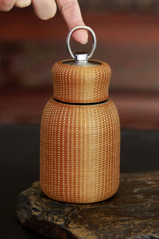 280ml 全包手雷杯保温杯（精编竹丝） 商品图1