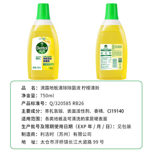 滴露Dettol地板清洁剂750ml多种组合 商品图6