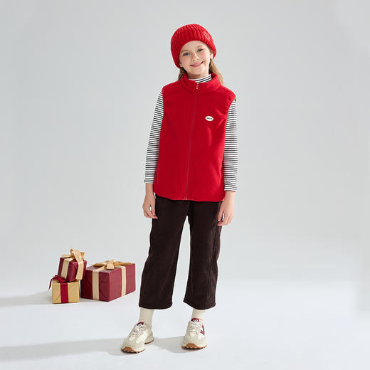 【2025反季特价清仓】龙之涵 亲子款“小暖炉”加厚复合双面绒马甲 秋冬新款中大童加绒保暖马甲 婴幼儿A类标准 商品图6