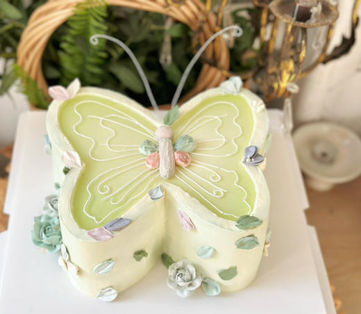 网红蝴蝶蛋糕，全部装饰可食用，提前5天预定哦，九运离火，点燃希望之光，破茧成蝶，舞动新的篇章。愿这份蝴蝶蛋糕，带你飞向更美好的未来 商品图10