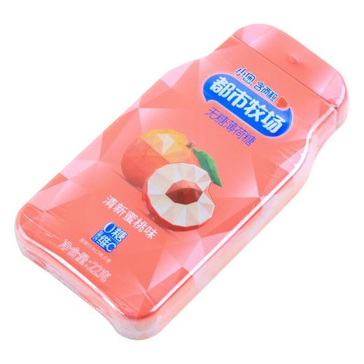 都市牧场无糖薄荷糖清新蜜桃味22g/盒 商品图1