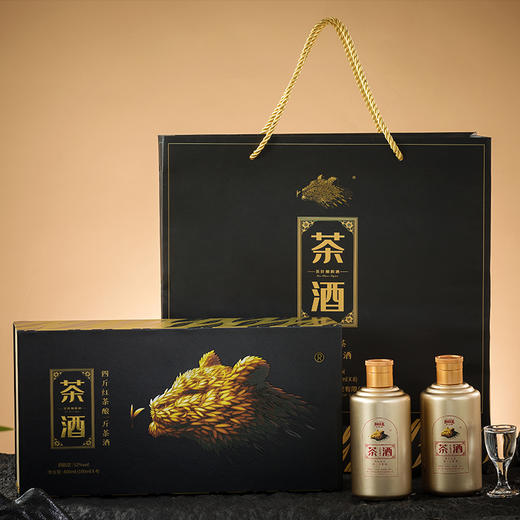 整件装   玲珑王茶酒（茶香型）礼盒装 400ML（100ml/瓶*4瓶）*6 商品图0