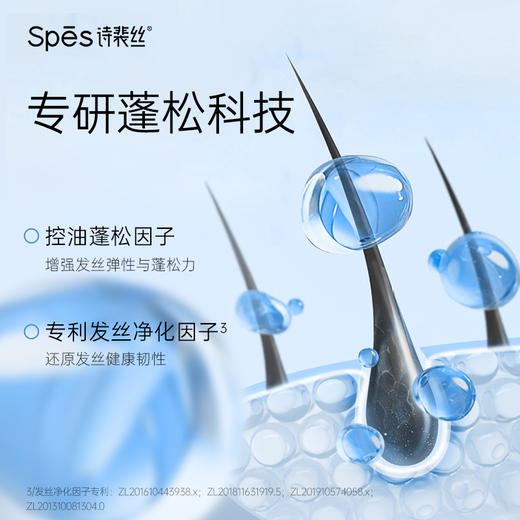 【品牌直发 】Spēs 蓝胖子洗发水/护发素500ml 控油蓬松水润 （分销专享） 商品图3