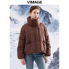VIMAGE纬漫纪VIMAGE纬漫纪加厚保暖立领简约茧型显瘦 中长款百搭羽绒服冬新款VD2311203 商品缩略图2