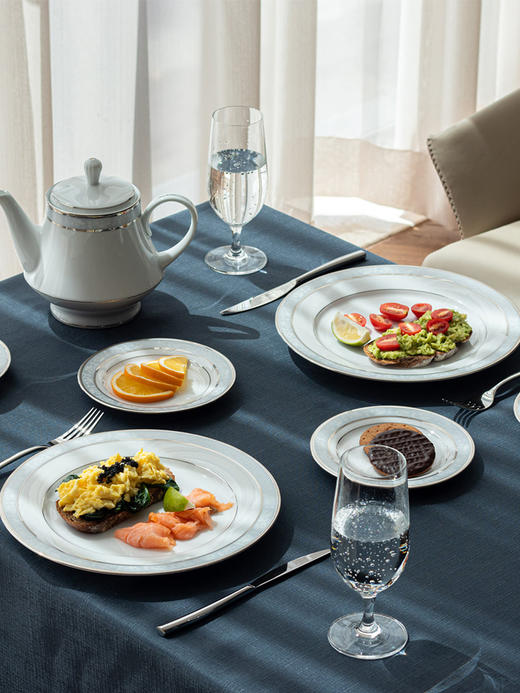 Noritake则武 BRUNSWICK日式田园风中餐餐具套装家用盘子6人份组 商品图2