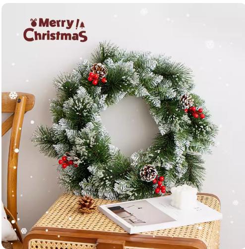 圣诞花环--柳编原色花环 商品图3