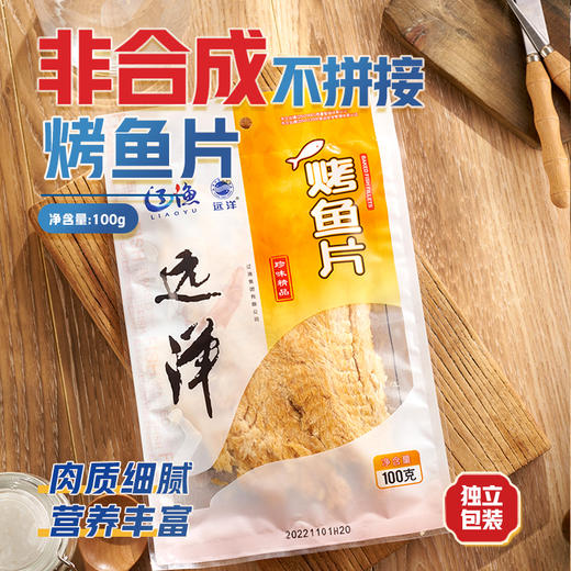 辽渔远洋 100g烤鱼片 整片装 商品图1