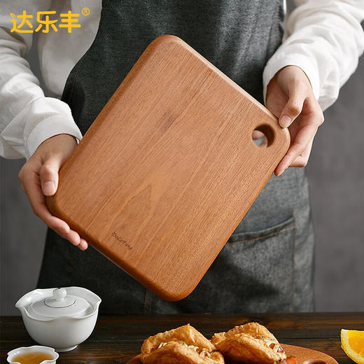 达乐丰抗菌乌檀整木多功能板方形菜板24*20*2cm 商品图6