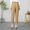 EITIE爱特爱舒适宽松腰封高腰哈伦小脚裤卡其色复古时尚24春新款A2405301 商品缩略图4