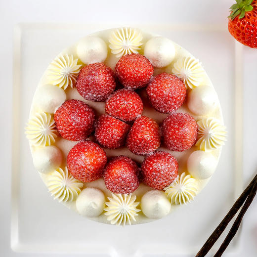 遇·四季-红颜越雪 草莓希腊酸奶奶油蛋糕 商品图4