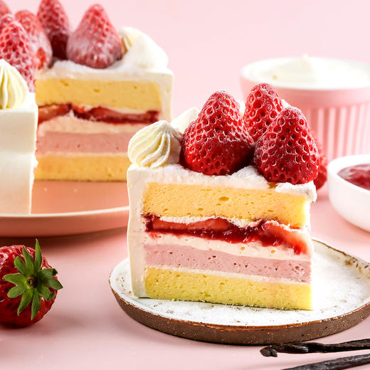 遇·四季-红颜越雪 草莓希腊酸奶奶油蛋糕 商品图2
