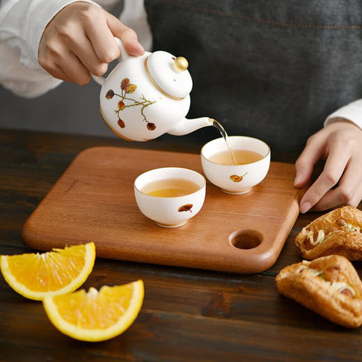 达乐丰抗菌乌檀整木多功能板方形菜板24*20*2cm 商品图3