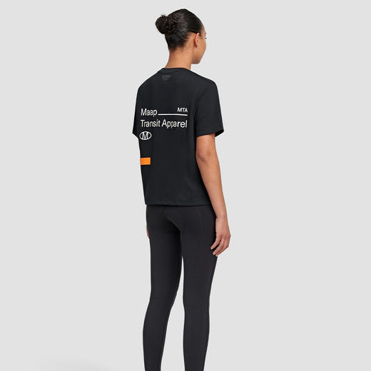 MAAP 女士 Transit Tee Black 休闲短袖T恤 商品图1