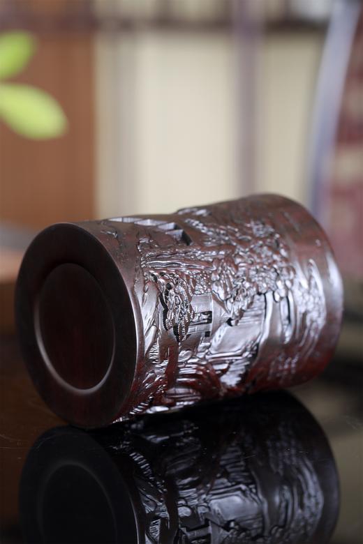 栖霞仙馆°黑檀小笔筒 商品图6