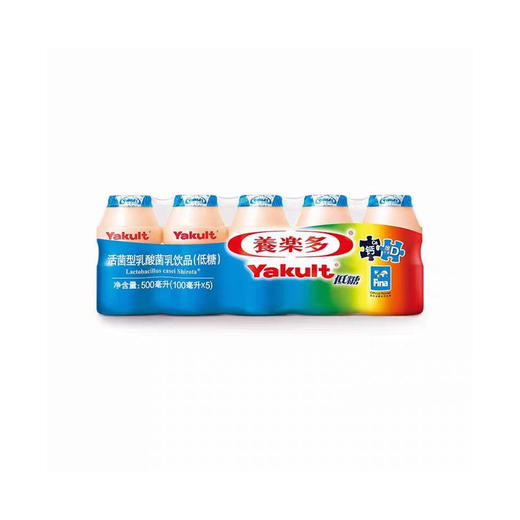 养乐多活性乳酸菌饮品低糖100ml×5瓶 商品图1