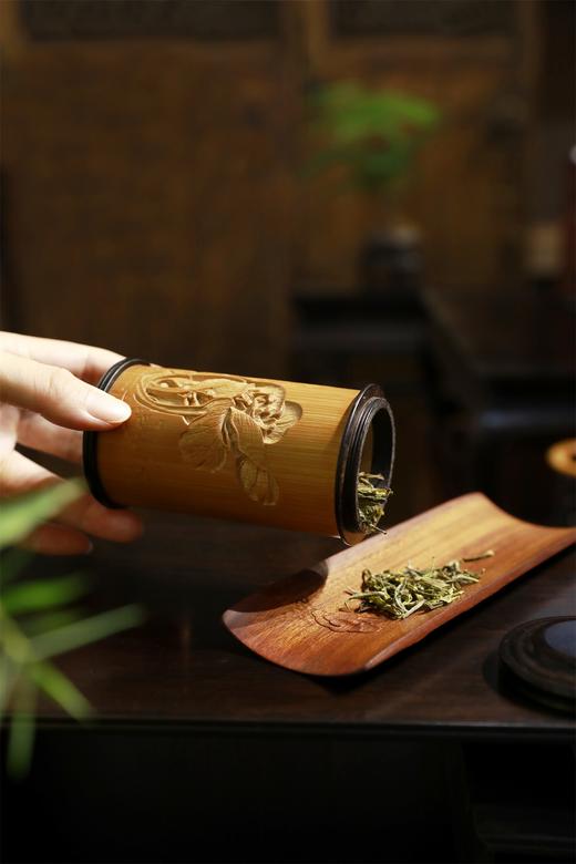 百财（白菜）°竹雕茶叶罐 商品图0