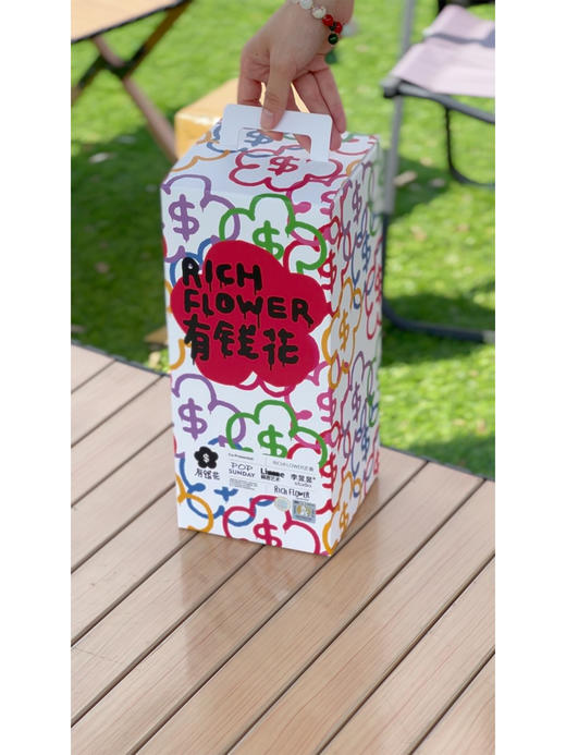 RICH FLOWER 有钱花 毛绒摆件 30CM 红色 毛绒玩具公仔客厅装饰生日新年年会礼物 商品图4