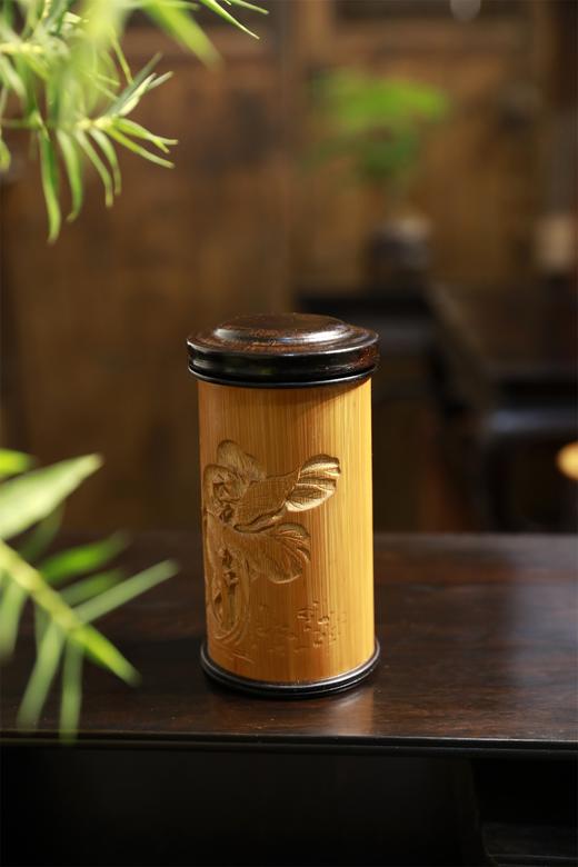 百财（白菜）°竹雕茶叶罐 商品图1