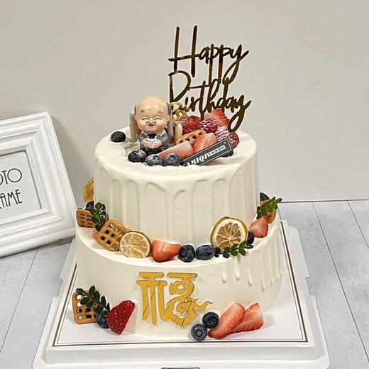 原色祝寿小双层 商品图0