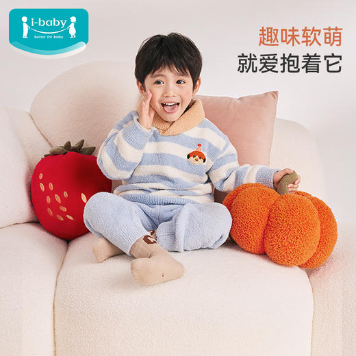 【ibaby×outlast太空科技恒温萌趣毛绒安抚抱枕】儿童抱枕瓜果丰登萌趣玩偶抱枕四季通用 商品图2