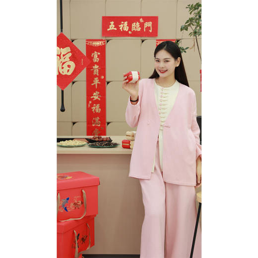 【抖音专属】【贺春系列】V领外套（24705020-桃夭） 商品图2