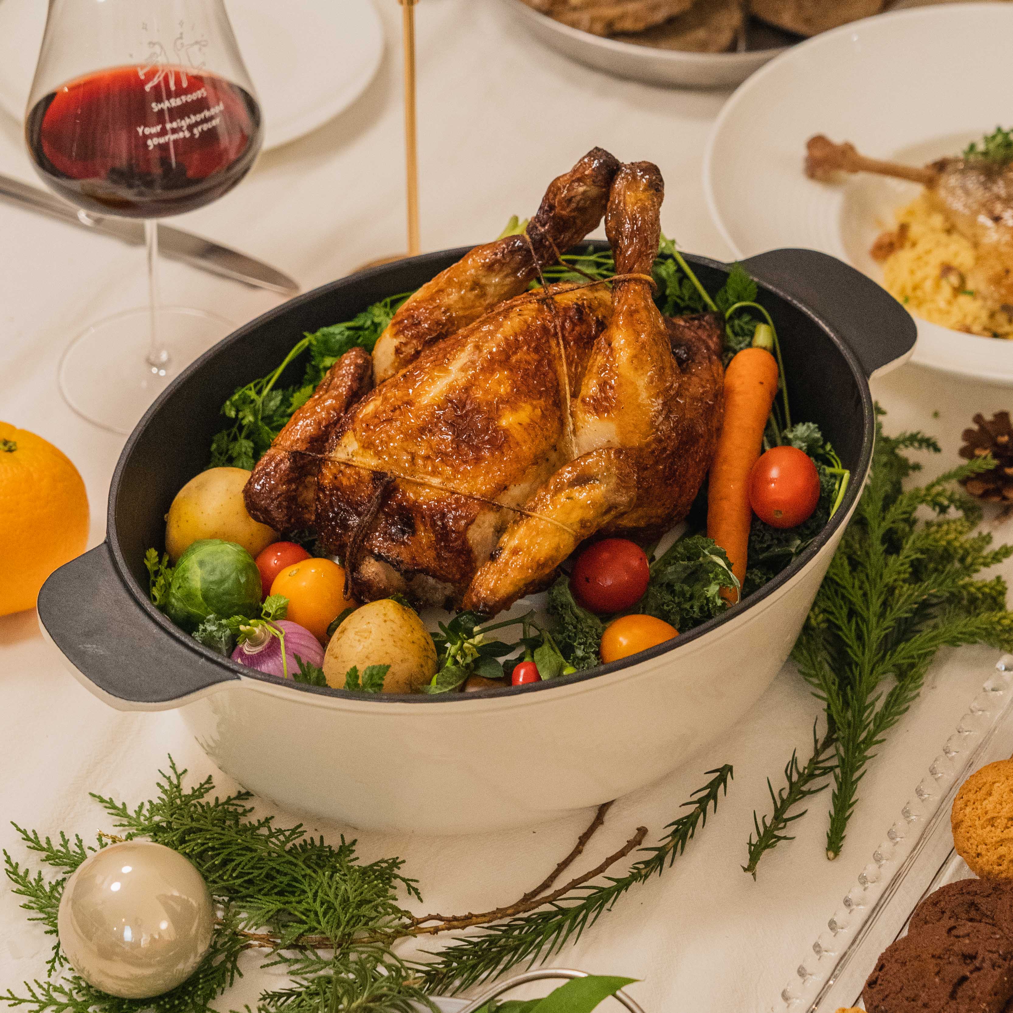 【Xmas】黑松露烤鲜活本地三黄鸡 Roasted Chicken with Truffle sauce