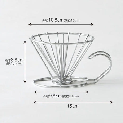 下村企贩咖啡透明树脂咖啡分享壶700ml/KOGU手冲滤杯滴漏式滤纸漏斗树脂分享壶 304不锈钢滤杯S 商品图4