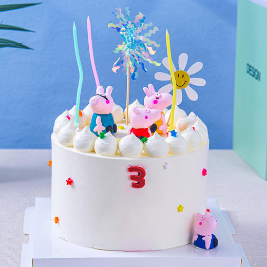 【佩奇之家】小猪佩奇儿童生日蛋糕，水果夹心。（提前6--8小时下单，18:00后下单最快第二天15:30后可到店取货，具体时间看门店而定。） 商品图1
