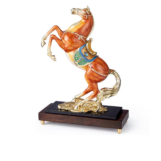 罗比罗丹一马当先马摆件珐琅彩工艺饰品创意开业礼品摆件 商品图4