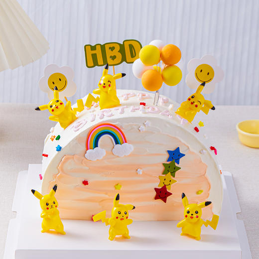 【比卡丘】比卡丘儿童生日蛋糕，水果夹心。（提前6--8小时下单，18:00后下单最快第二天15:30后可到店取货，具体时间看门店而定。） 商品图1