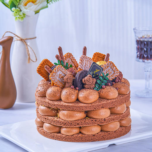 【巧克力裸蛋糕】巧克力风味裸蛋糕少奶油最爱（提前6--8小时下单，18:00后下单最快第二天15:30后可到店取货，具体时间看门店而定。） 商品图1