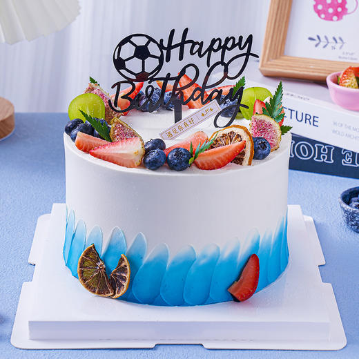 【花语果】水果生日蛋糕蓝莓青提草莓柠檬，水果夹心。（提前6--8小时下单，18:00后下单最快第二天15:30后可到店取货，具体时间看门店而定。） 商品图1