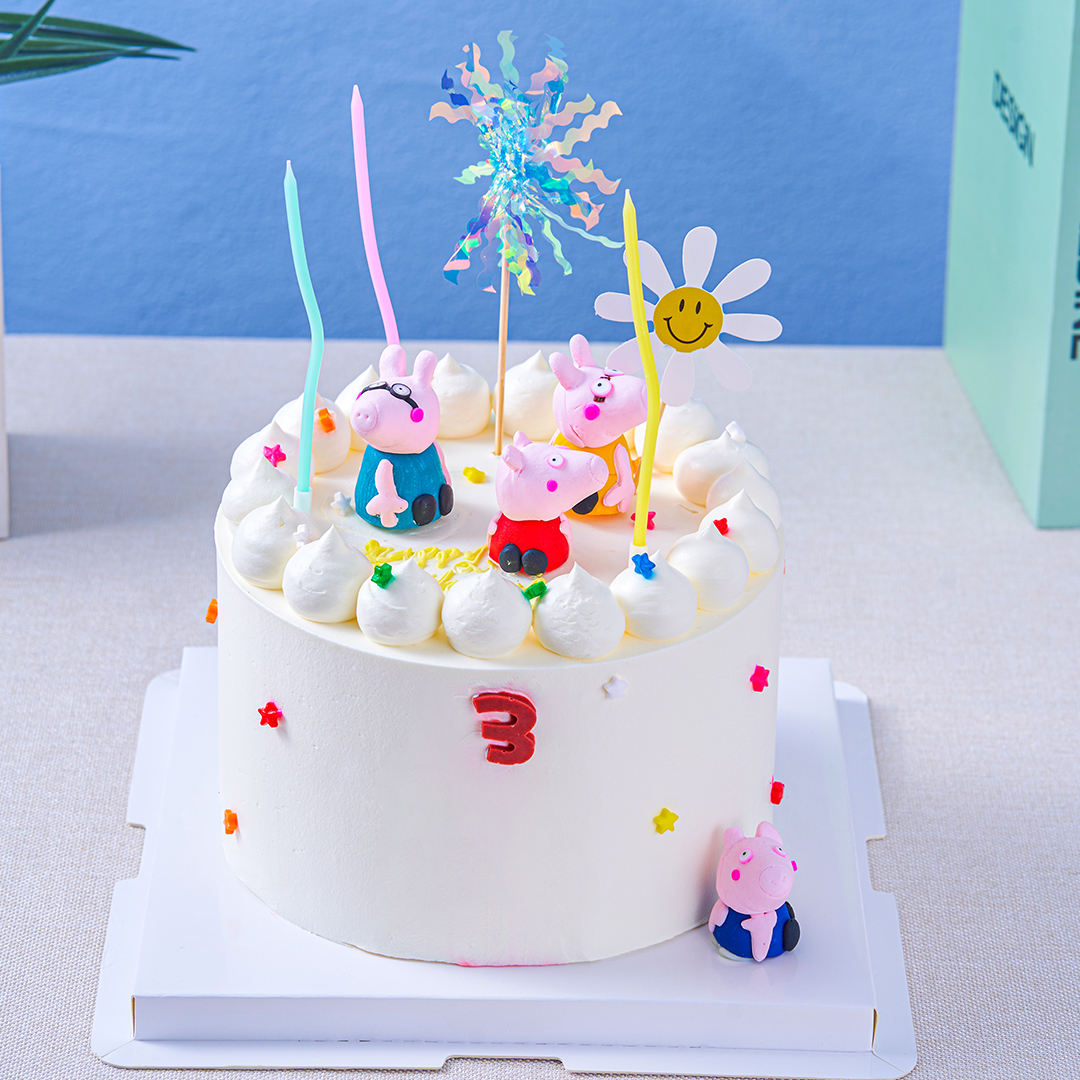【佩奇之家】小猪佩奇儿童生日蛋糕，水果夹心。（提前6--8小时下单，18:00后下单最快第二天15:30后可到店取货，具体时间看门店而定。）